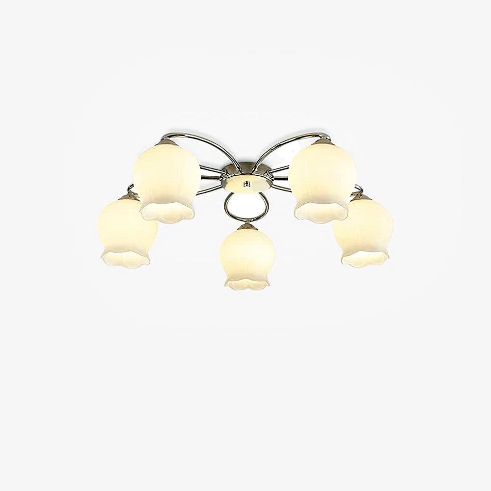 Oldore Premium elegantie Bloemmotief glas plafondlamp