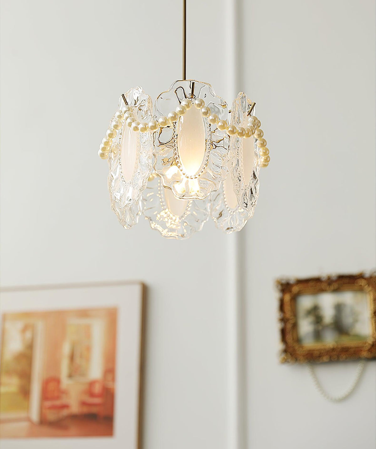 Velinette hanglamp met Glanzend glas