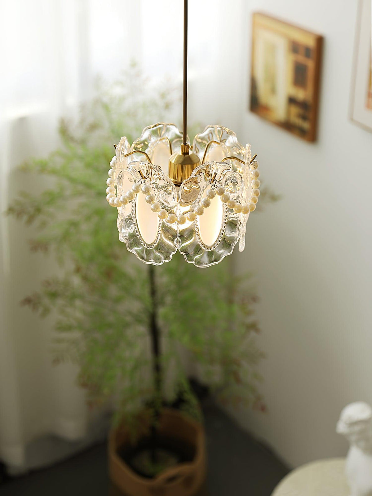 Velinette hanglamp met Glanzend glas