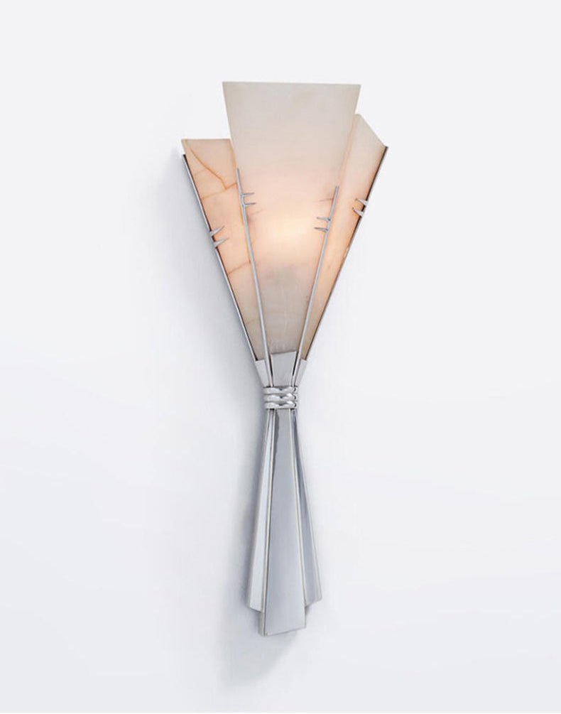 Aura albast Fan wandlamp