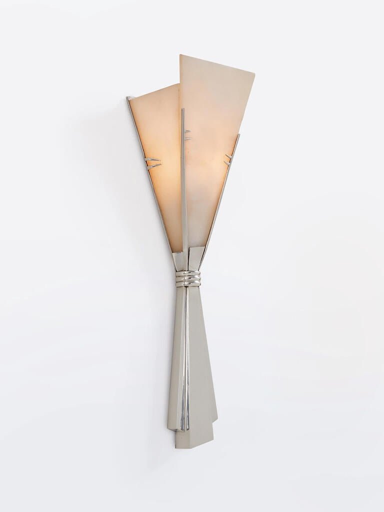 Aura albast Fan wandlamp