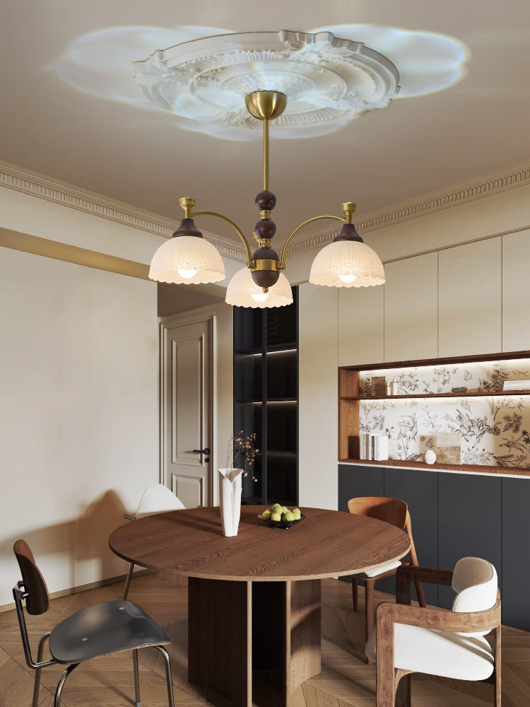 Vosolir Traditionele Elegantie Houten Kroonluchter