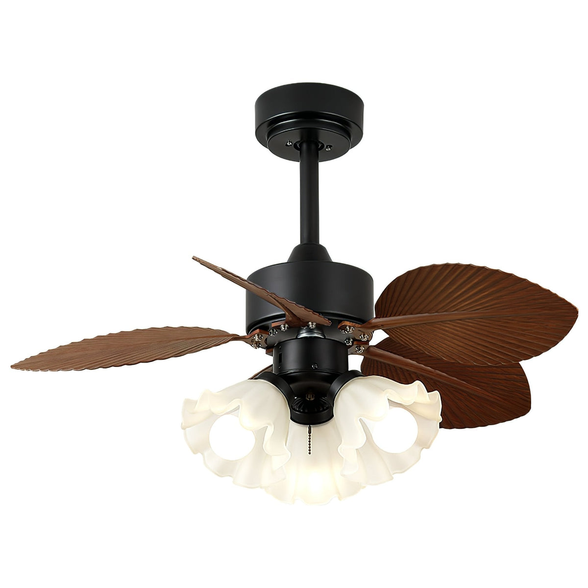 Rosalyn Vintage Houten Plafondventilator met Verlichting