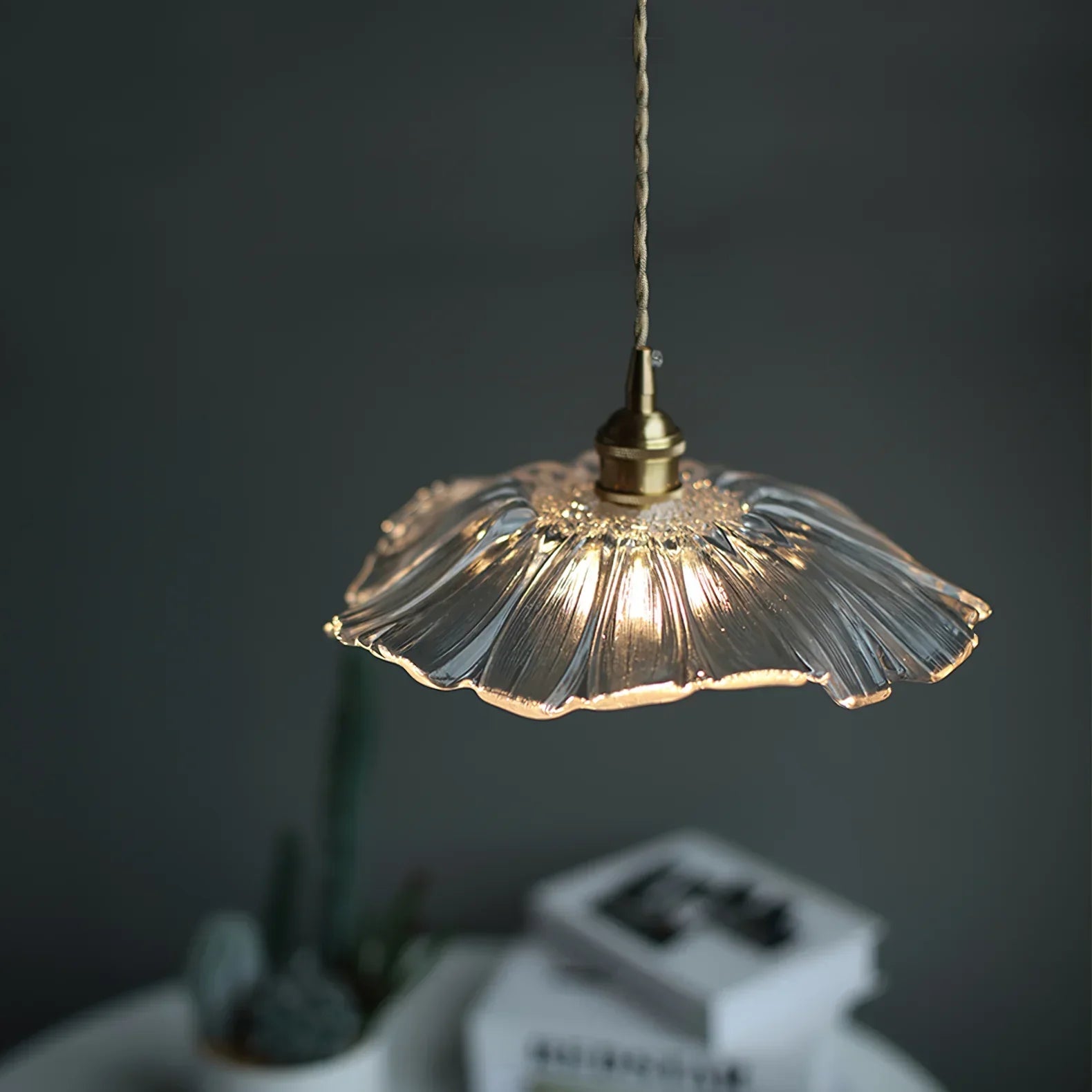 Carins Modern Bloem Glas Hangend Hanglampen Eetkamer