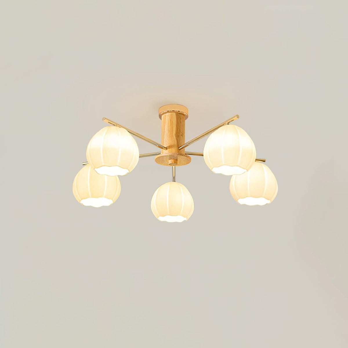 Ezoror Noordse kunst bloemknoppen glas plafondlamp