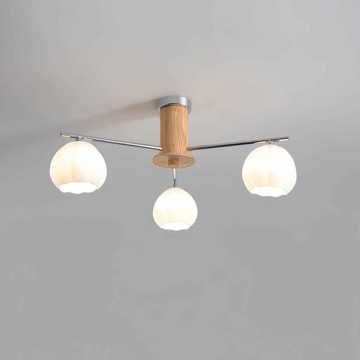 Ezoror Noordse kunst bloemknoppen glas plafondlamp