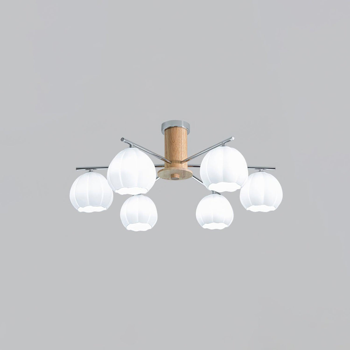 Ezoror Noordse kunst bloemknoppen glas plafondlamp