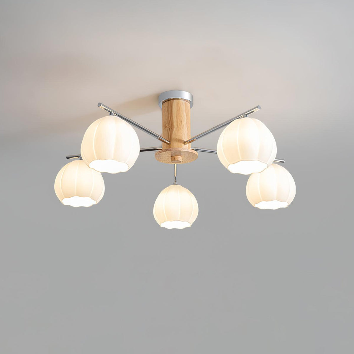 Ezoror Noordse kunst bloemknoppen glas plafondlamp