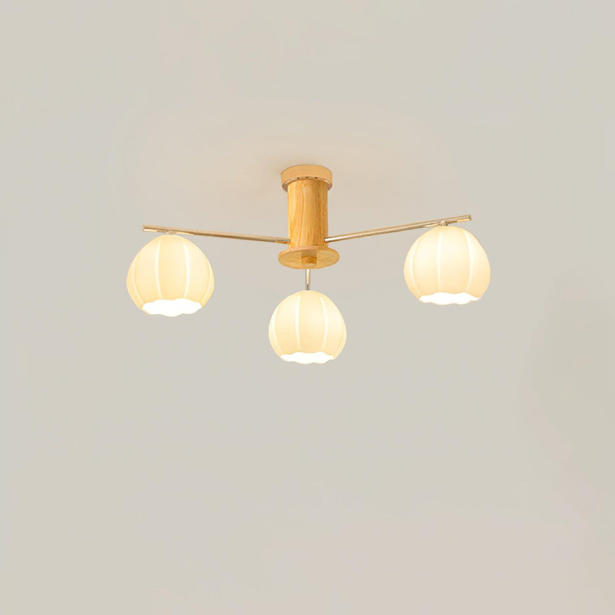 Ezoror Noordse kunst bloemknoppen glas plafondlamp