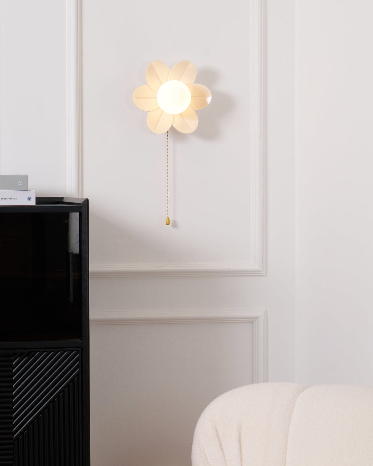 Bov Noordse kunst Flowers hars wandlamp
