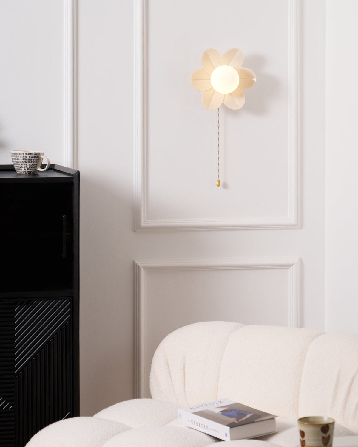 Bov Noordse kunst Flowers hars wandlamp