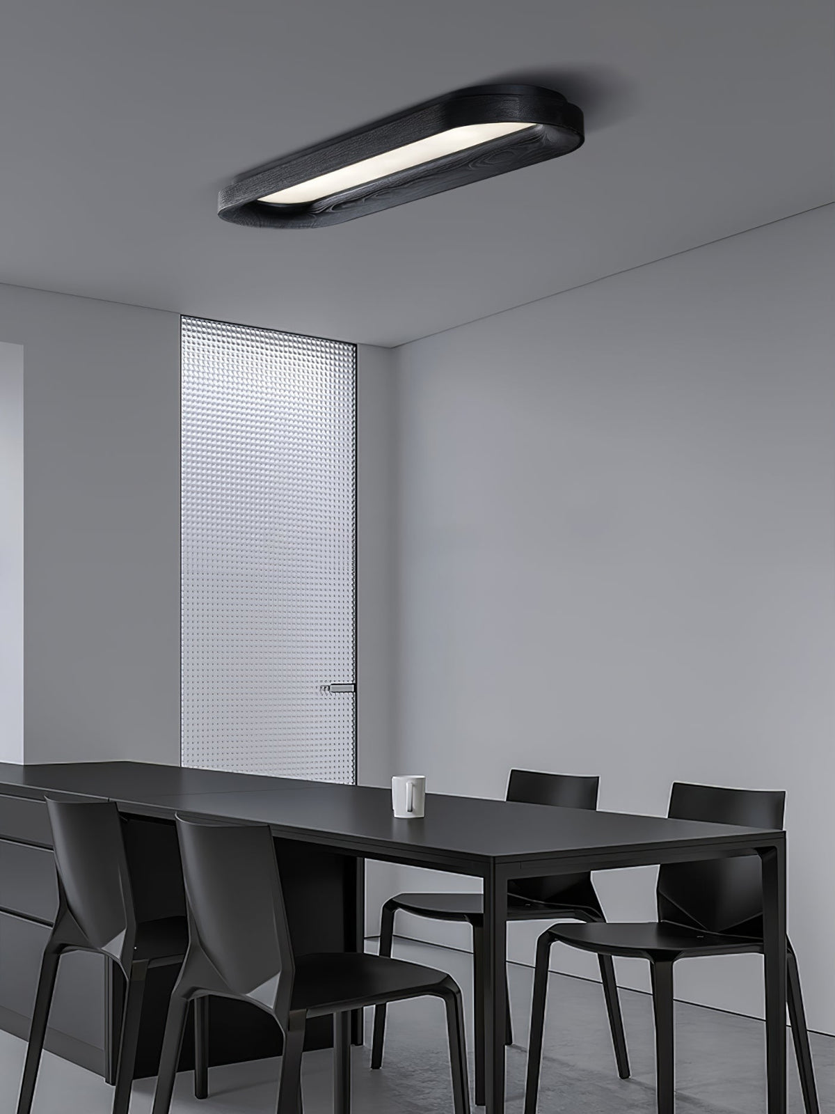 Zatalel Moderne minimalistische plafondlamp met vloeiend wolkendesign van hout