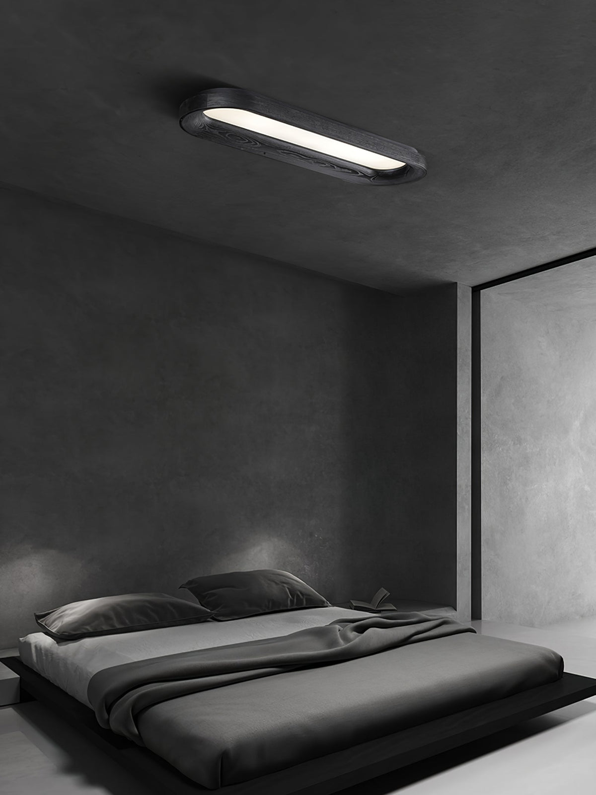 Zatalel Moderne minimalistische plafondlamp met vloeiend wolkendesign van hout