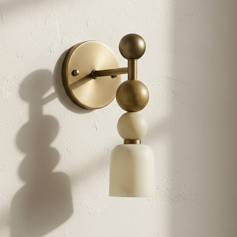 Serafin wandlamp van albast