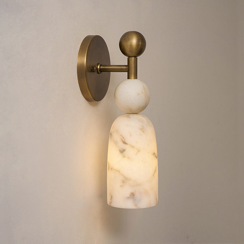 Serafin wandlamp van albast