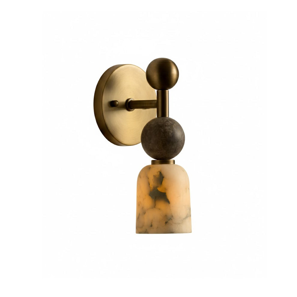 Serafin wandlamp van albast