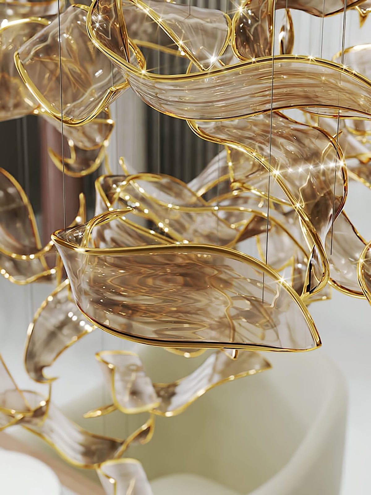 Velelora kroonluchter Cascading Leaf Luxe