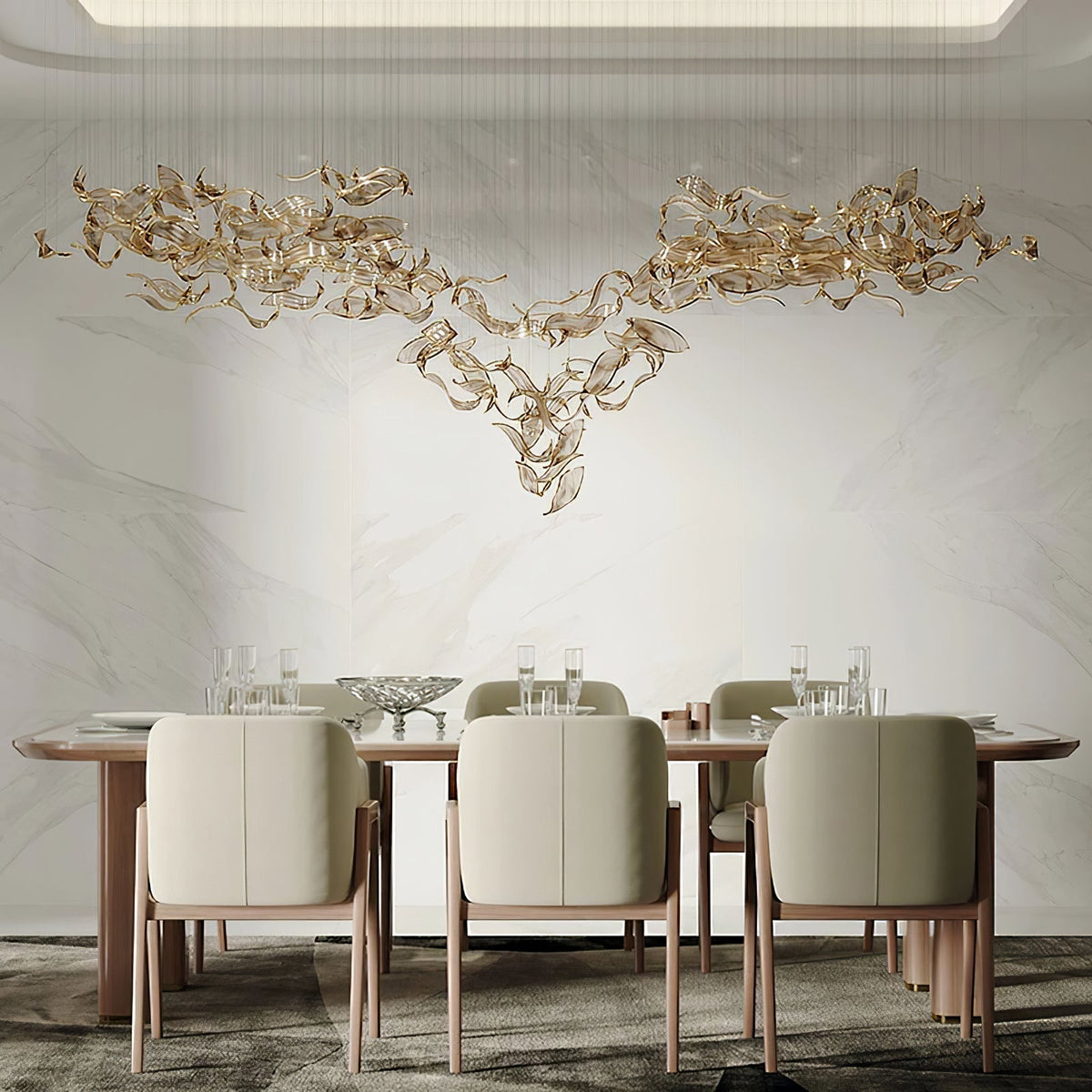 Velelora kroonluchter Cascading Leaf Luxe