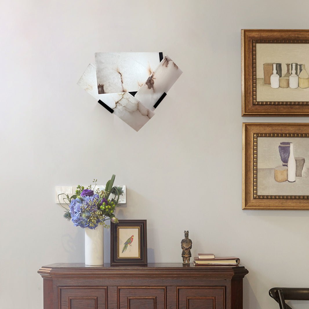 Eireeria albasten wandlamp