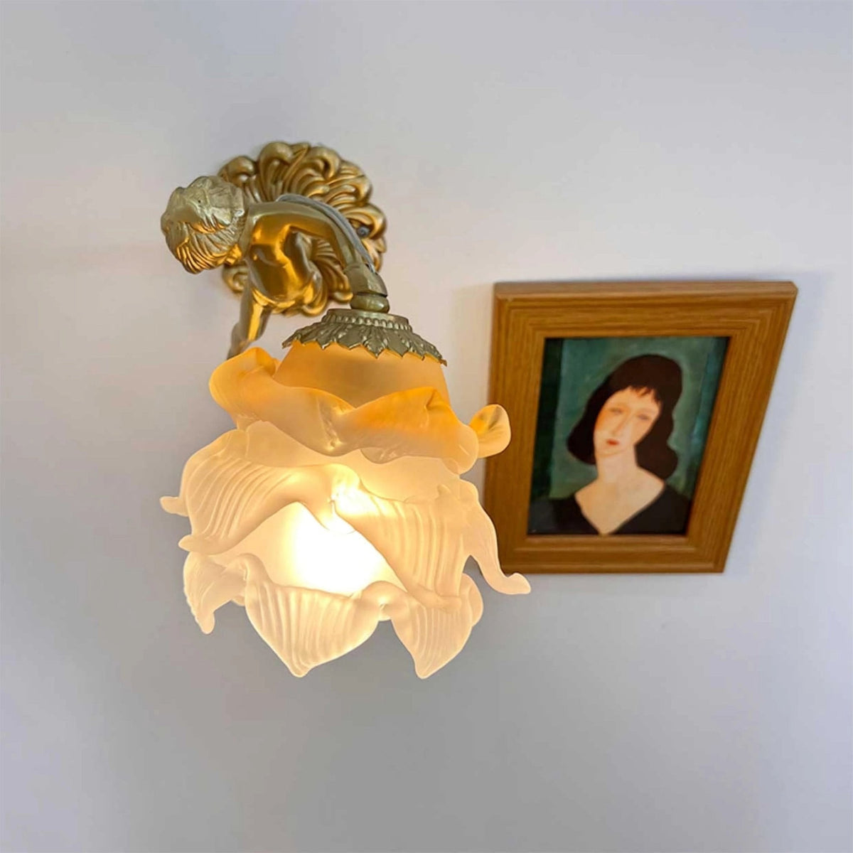Bex Flying Angel wandlamp van glas