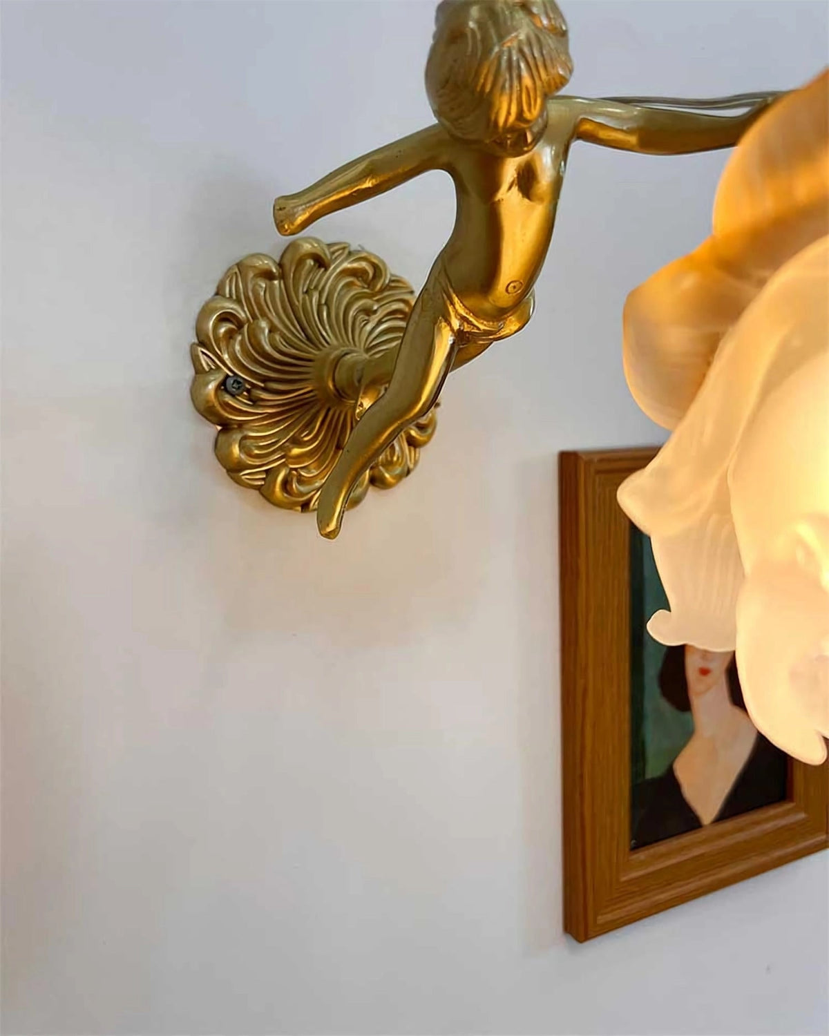 Bex Flying Angel wandlamp van glas