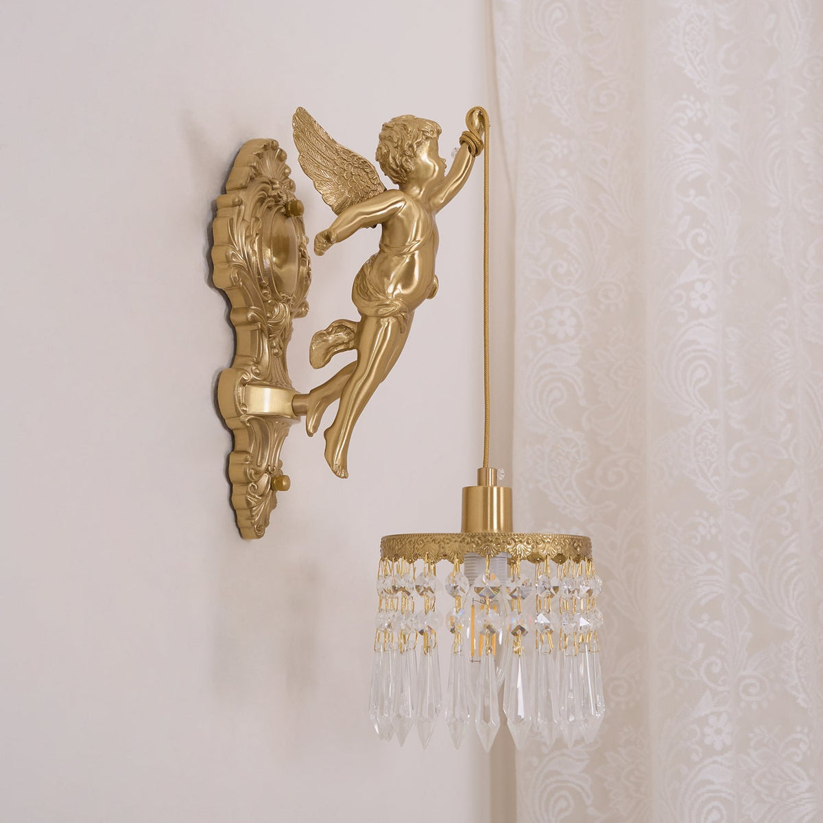 Bex Flying Angel wandlamp van glas