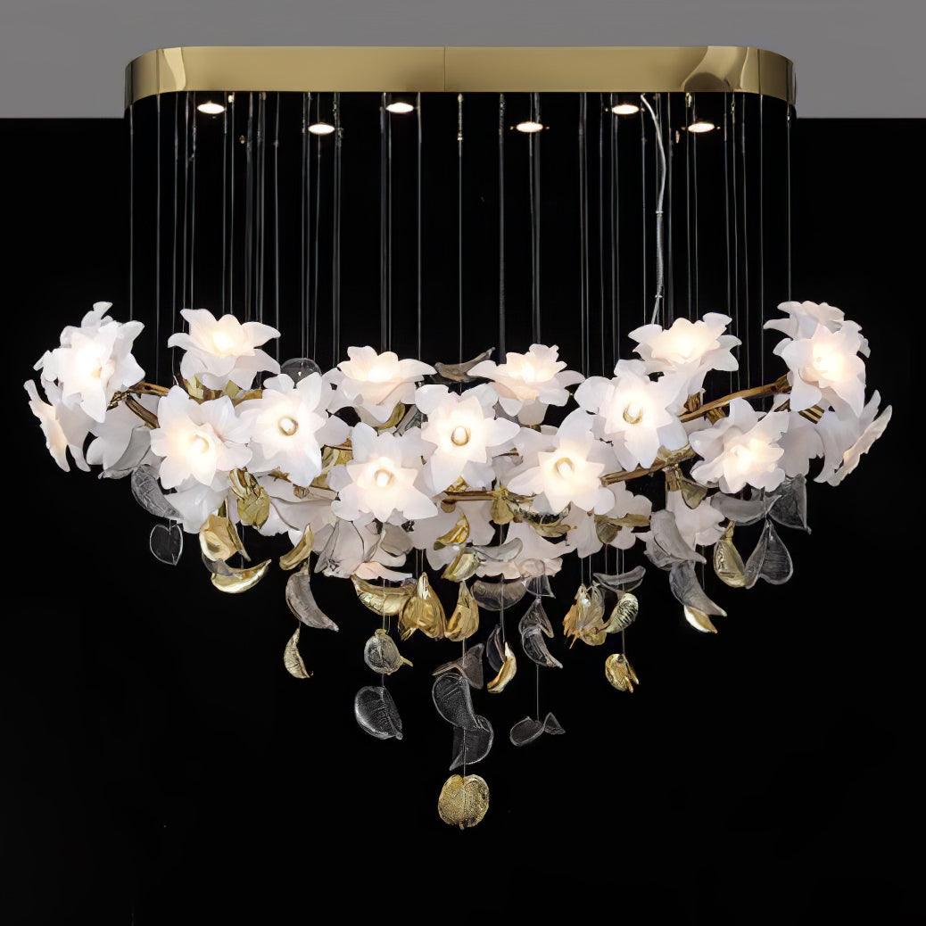 Araeos Flying Flowers Fluttering Kroonluchter van messing
