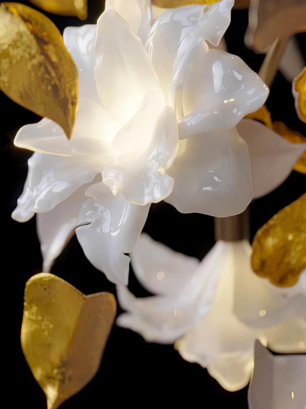 Araeos Flying Flowers Fluttering Kroonluchter van messing