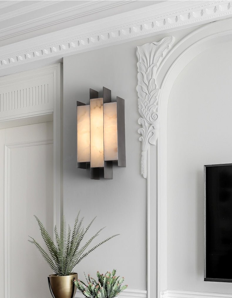 Finto Panel Moderne wandlamp met albast