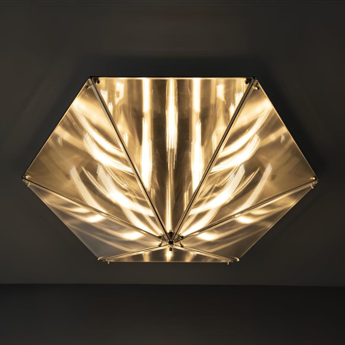 Facet Moderne hanglamp van glas met chrome afwerking