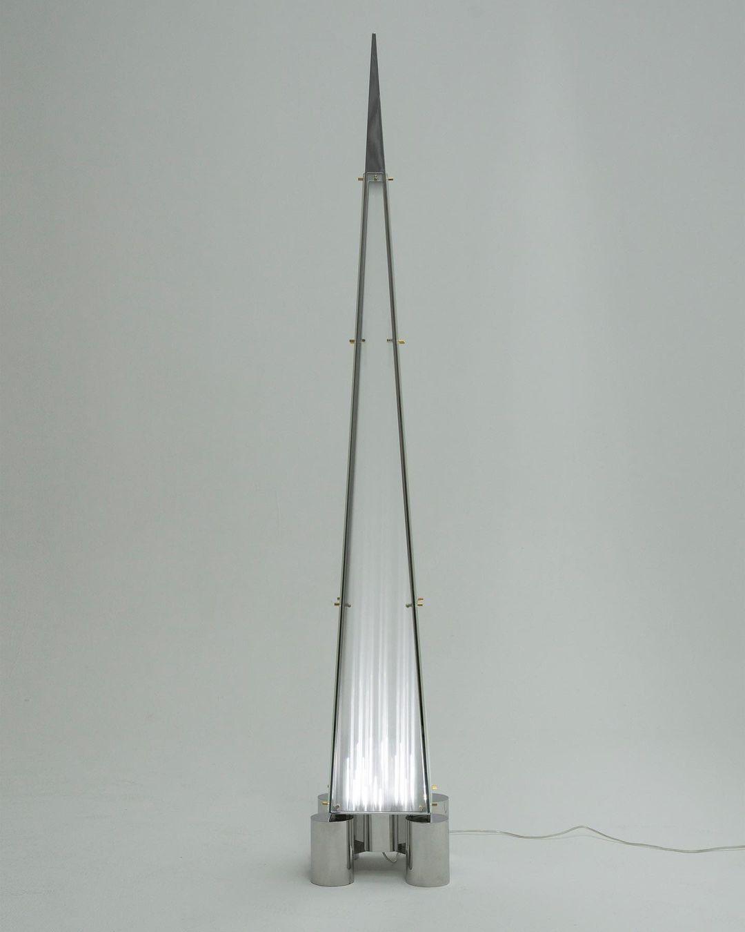 Velelira Moderne vloerlamp met glazen kap