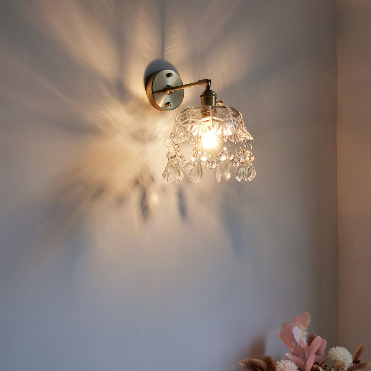Baleno Postmodern Luxe Franse Tassel Kristal wandlamp