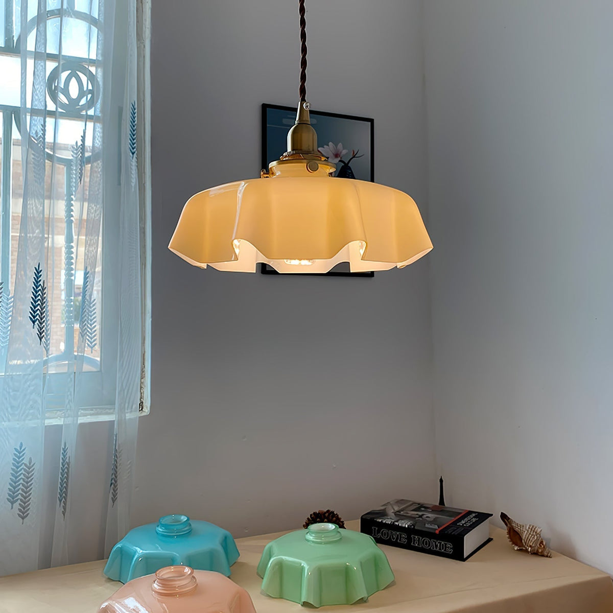 Liorivora hanglamp French Flower voor eetkamer