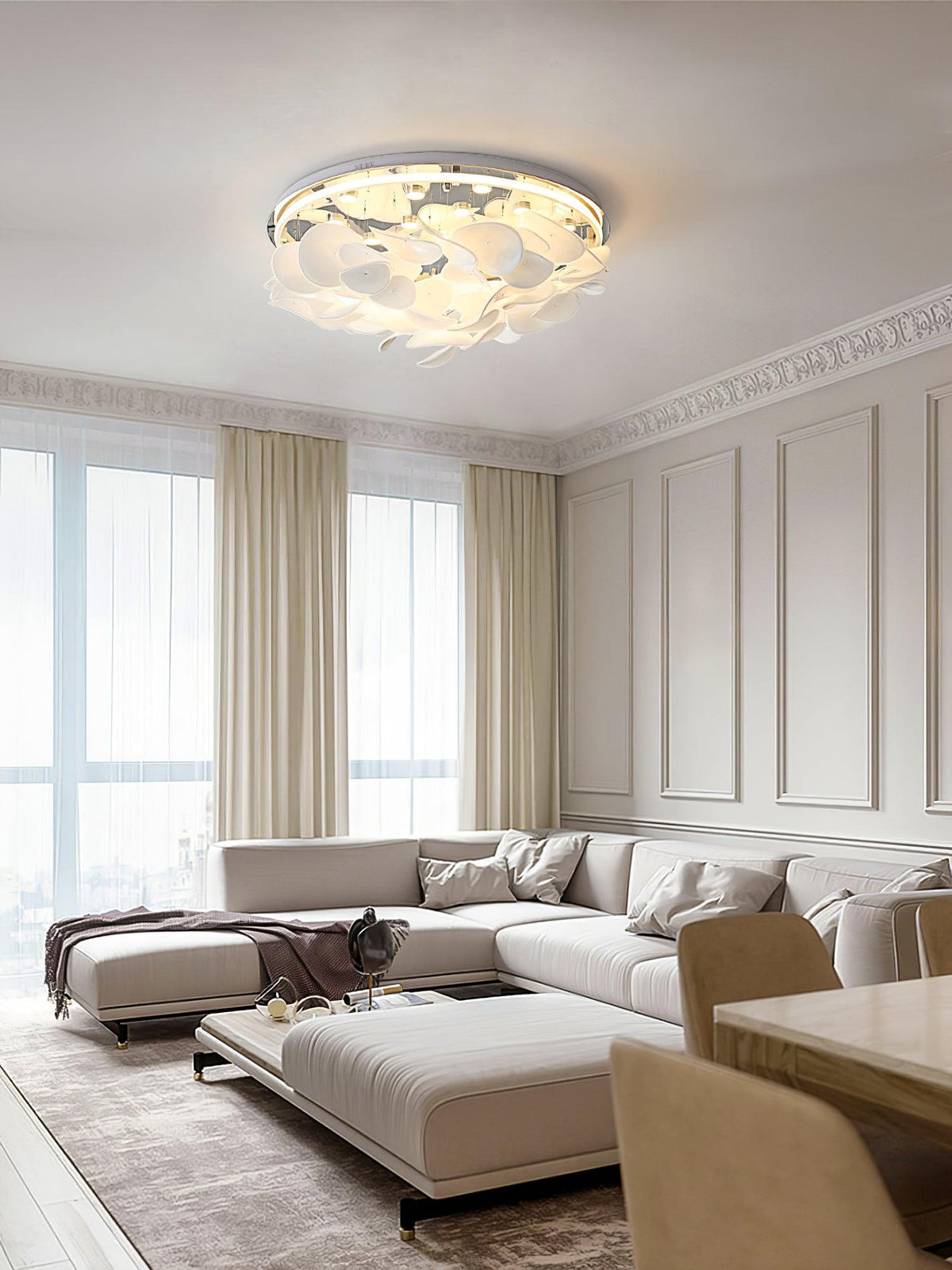 Viraalian plafondlamp met Franse bloemblaadjes voor moderne huizen