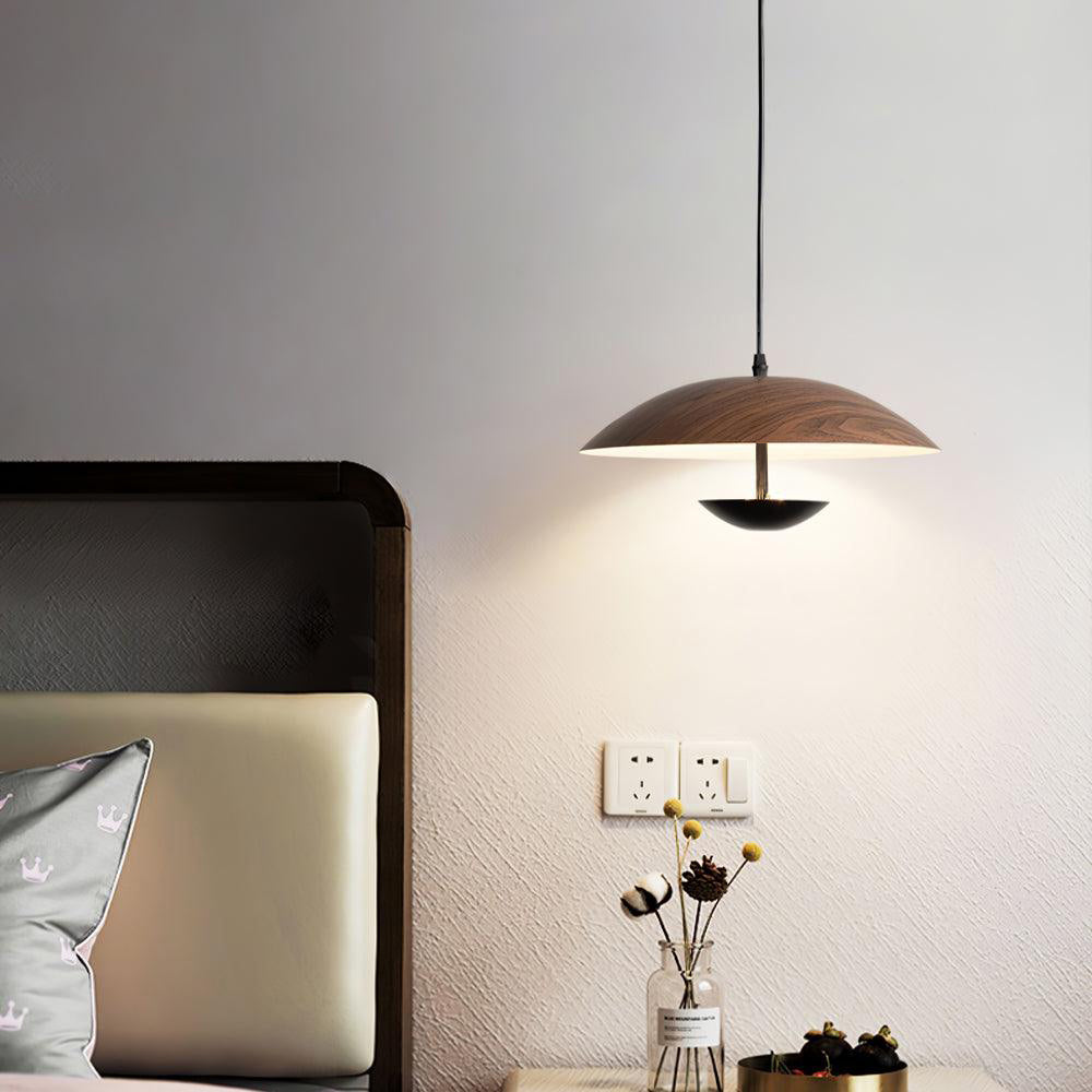 Virainette Moderne hanglamp van donker hout