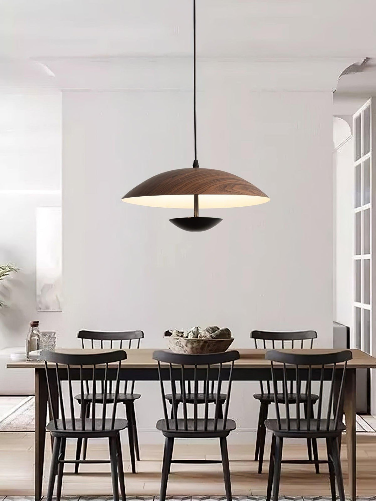 Virainette Moderne hanglamp van donker hout