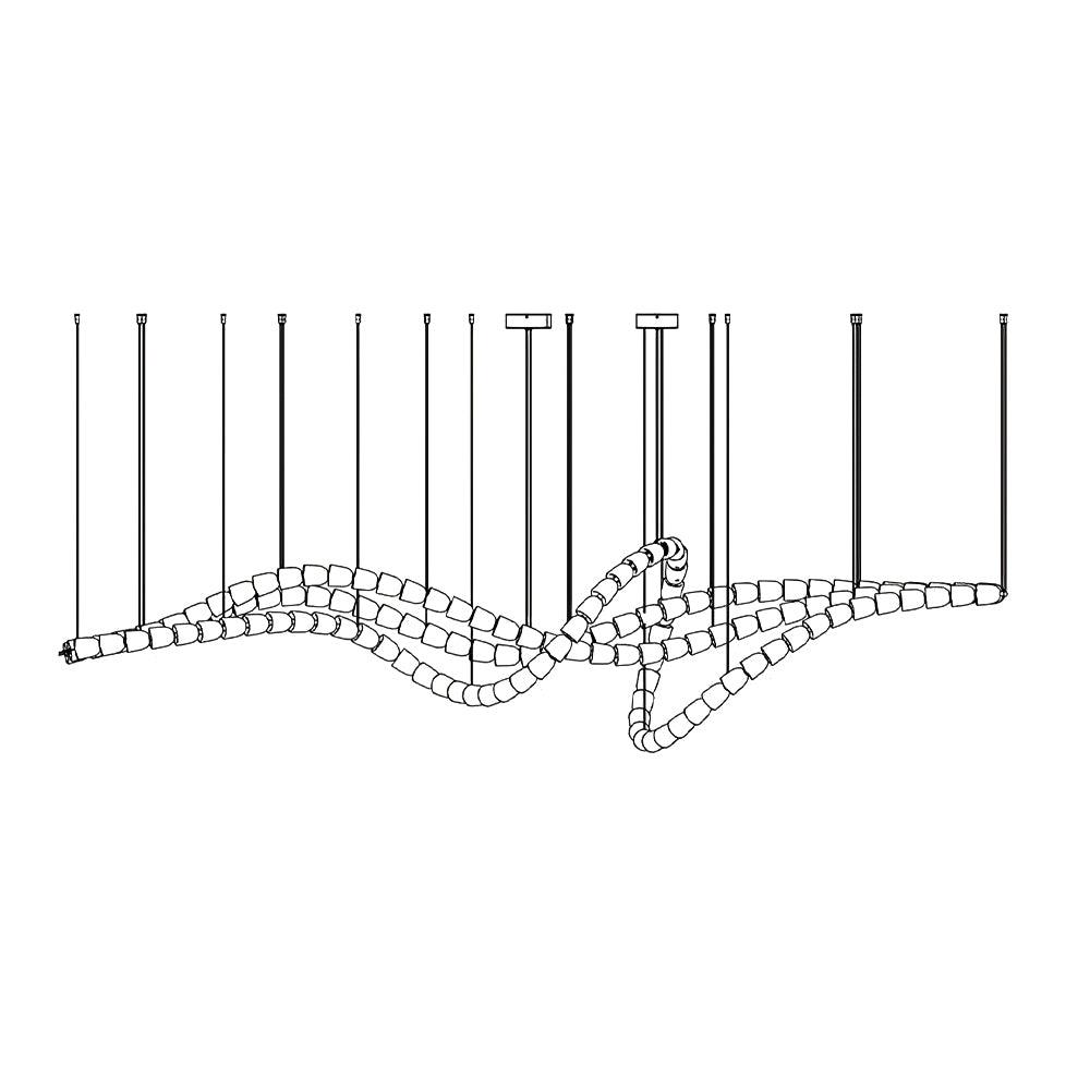 Nexus chroom kristal kroonluchter