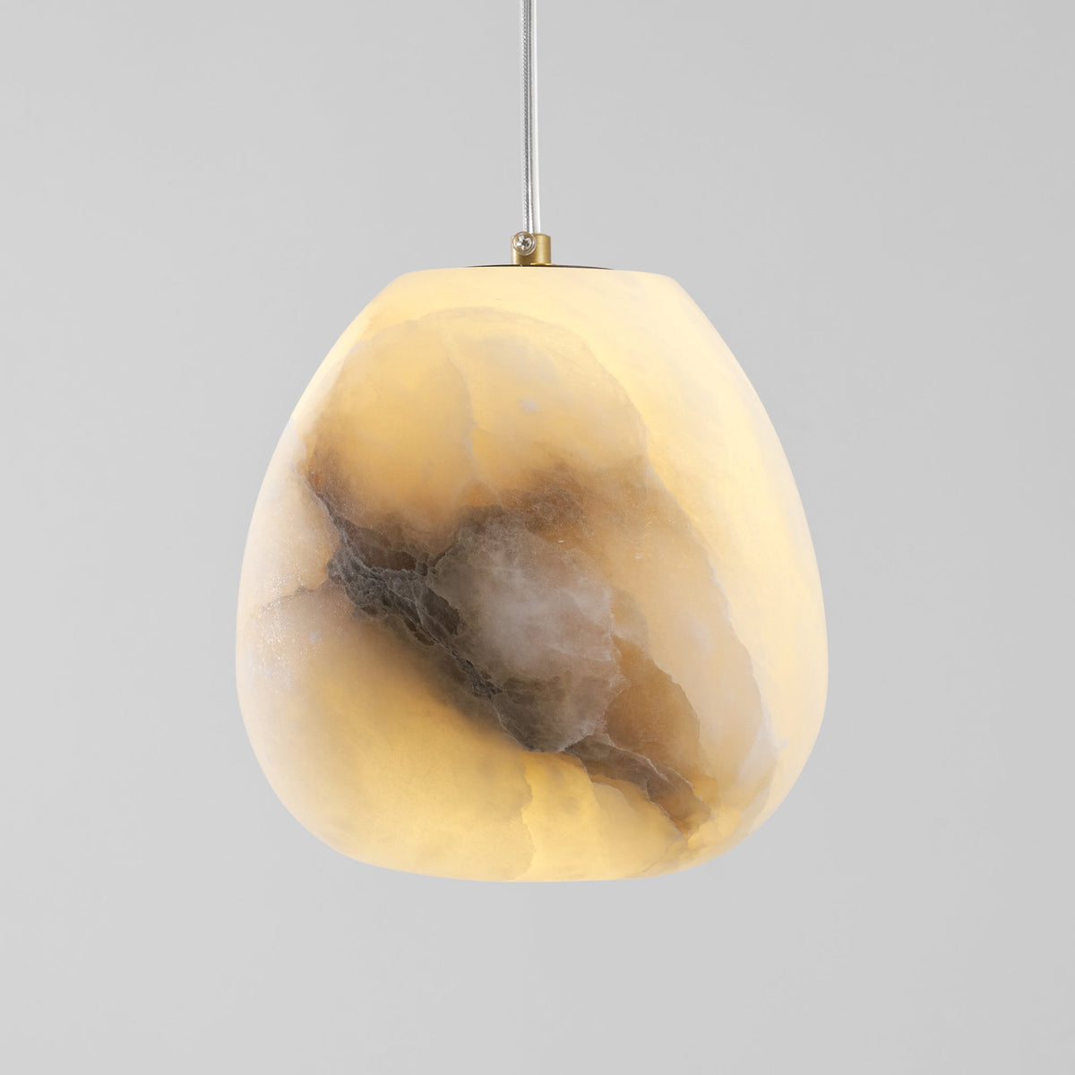 Nivisaya kiezelvormige albasten hanglamp