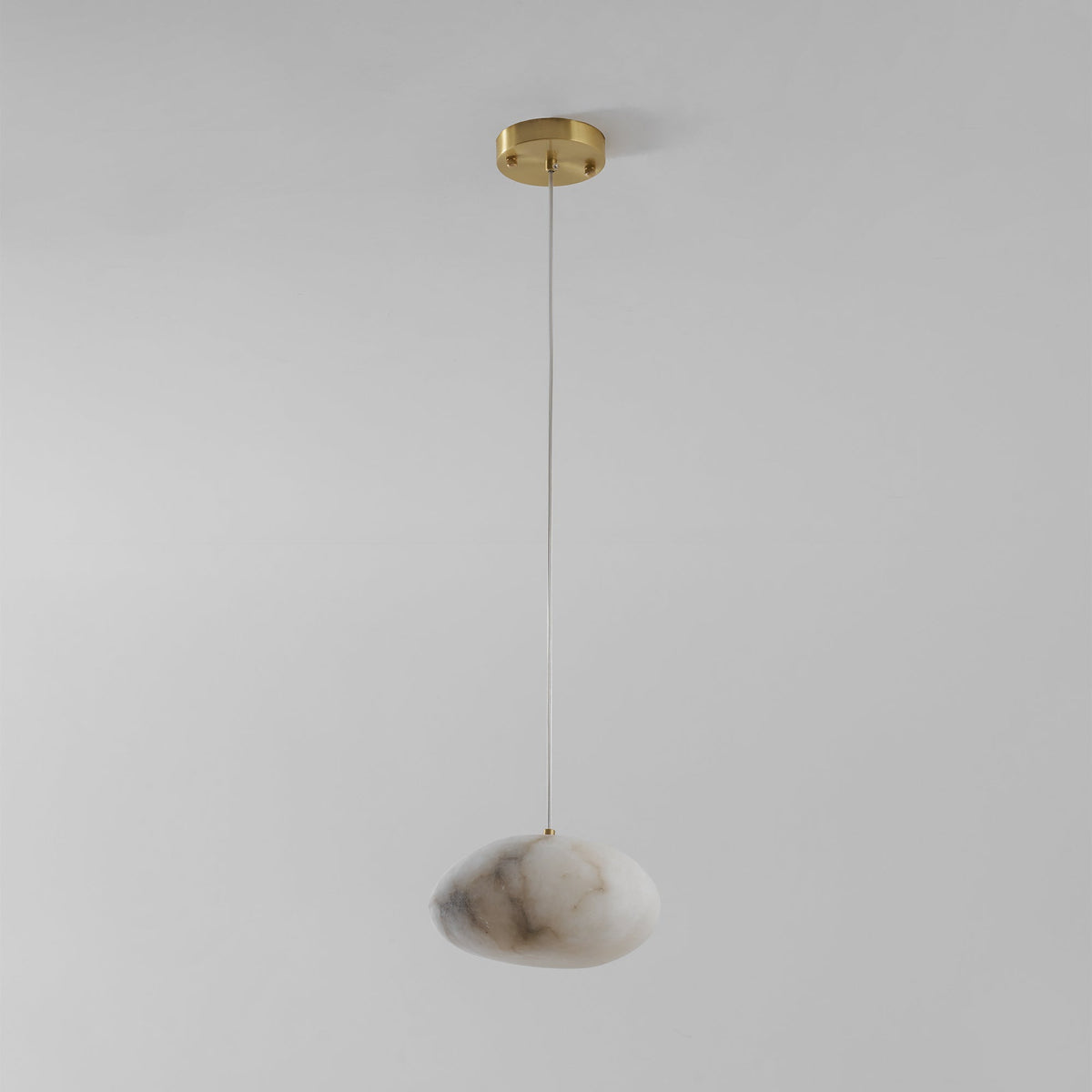 Nivisaya kiezelvormige albasten hanglamp