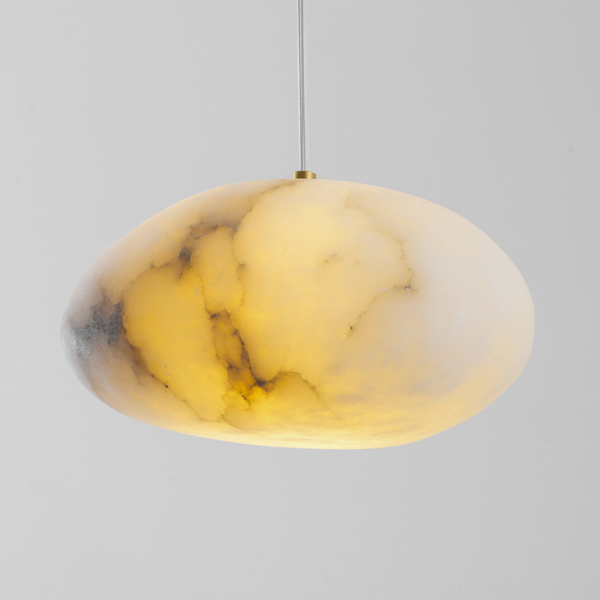 Nivisaya kiezelvormige albasten hanglamp