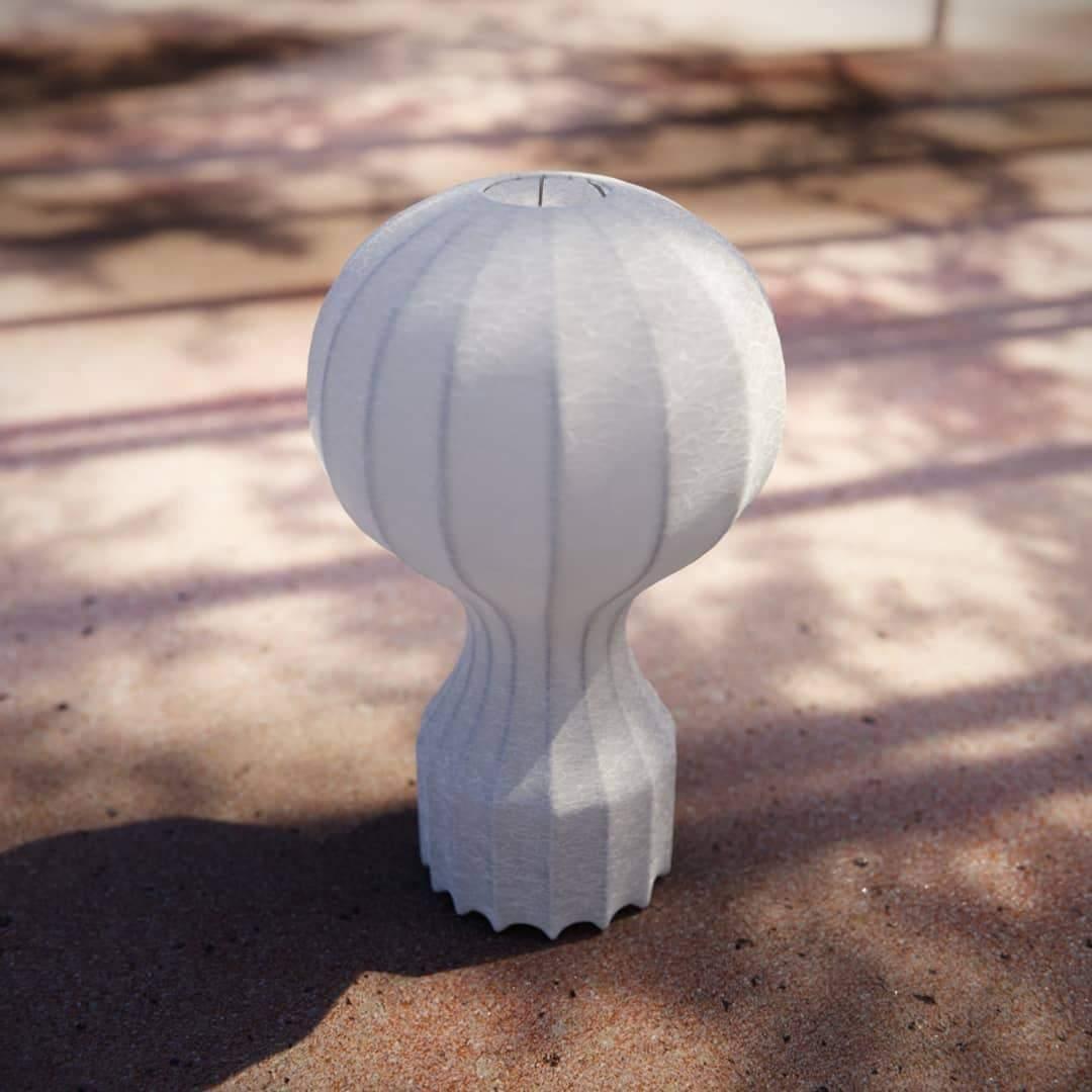 Lirove staal Sculptural tafellamp