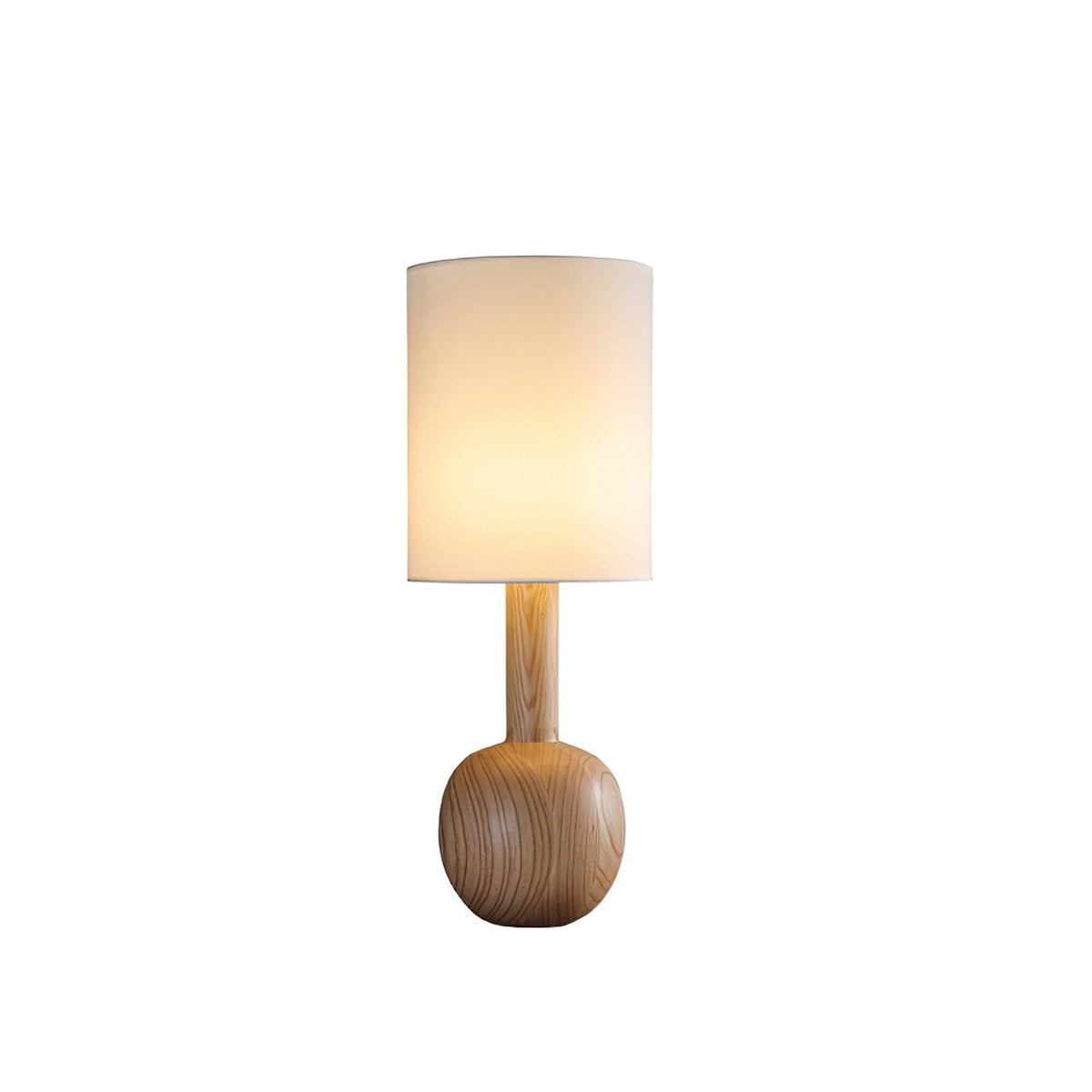 Ravmis rustieke houten tafellamp