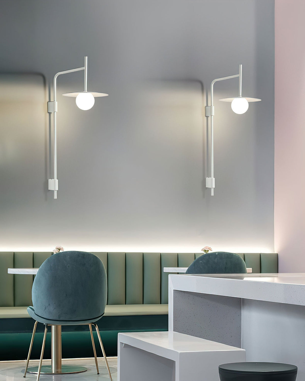 Lioririelle wandlamp modern minimalistisch met glazen kap