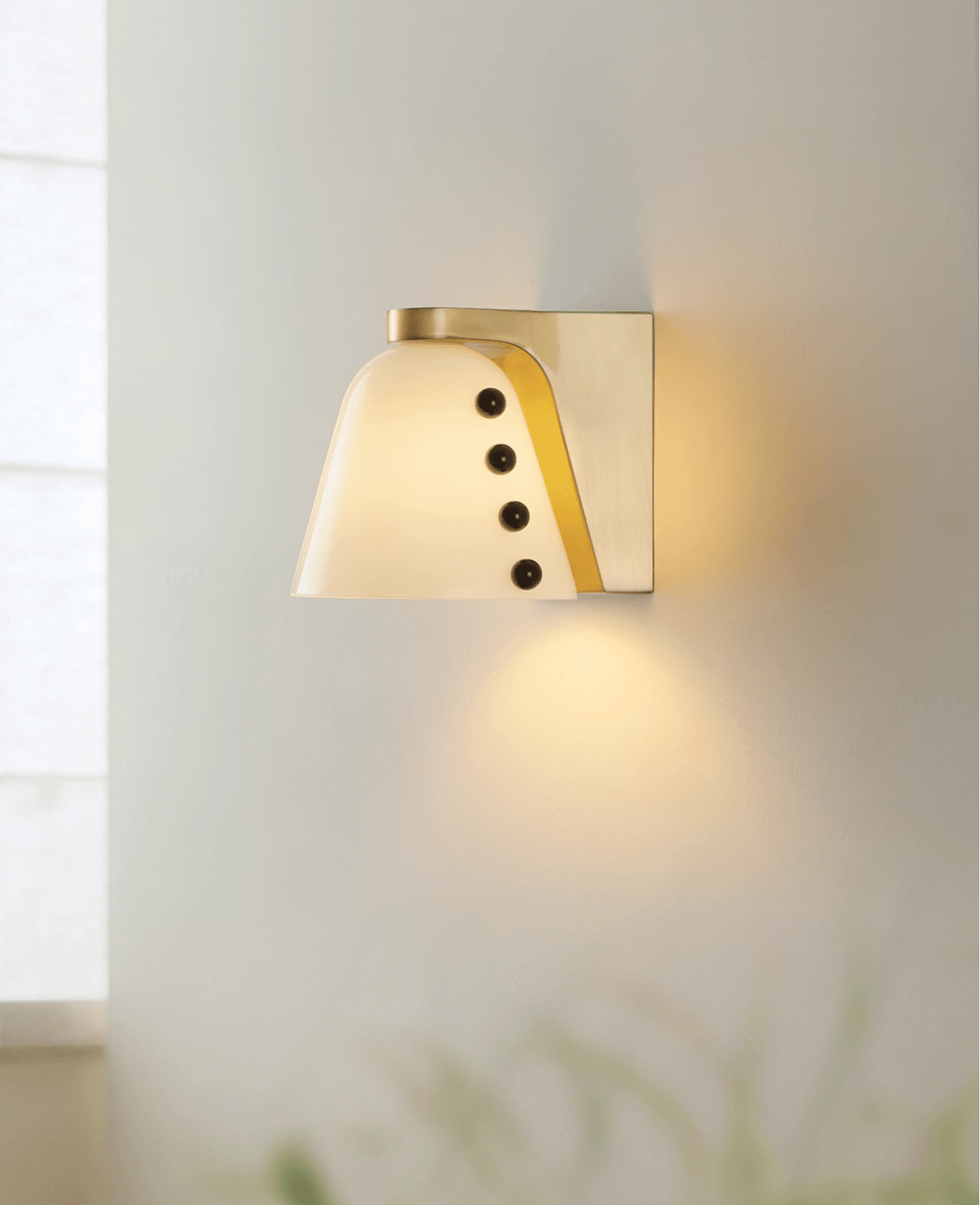 Jude Art Deco glazen wandlamp
