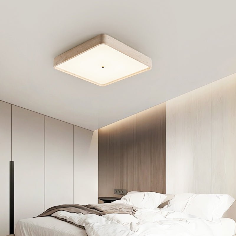 Ormian travertin vierkante plafondlamp