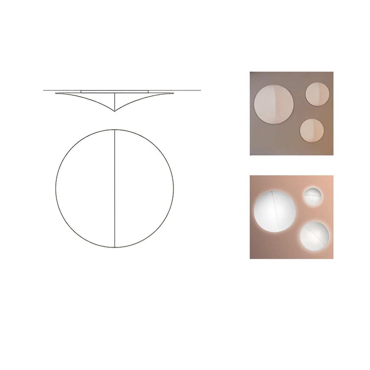 Linivelia Minimalistische wandlamp van textiel