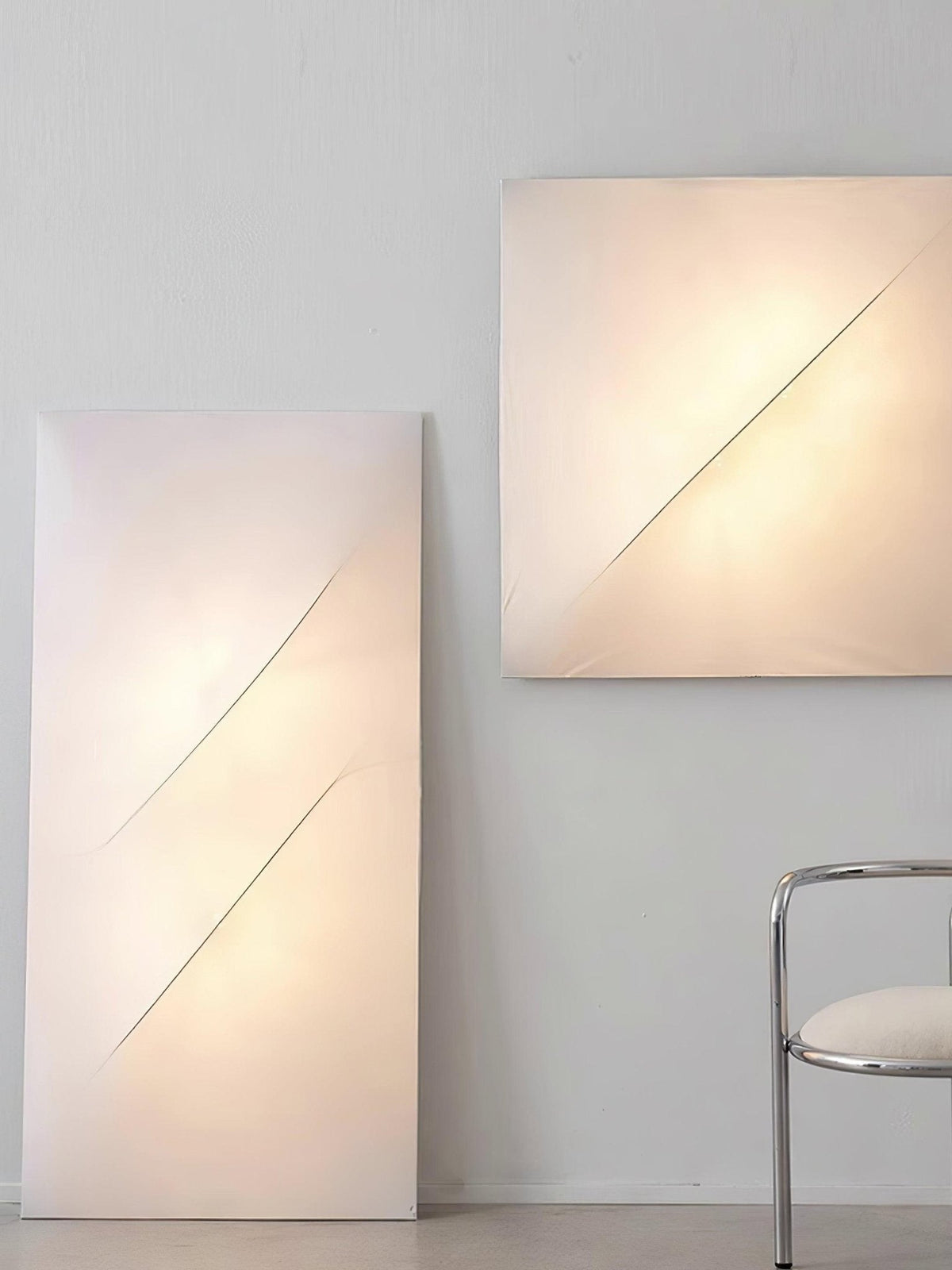 Linivelia Minimalistische wandlamp van textiel