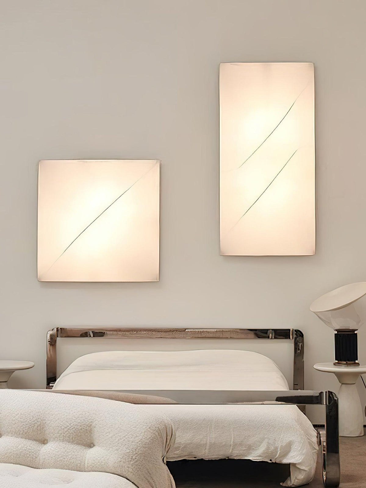 Linivelia Minimalistische wandlamp van textiel