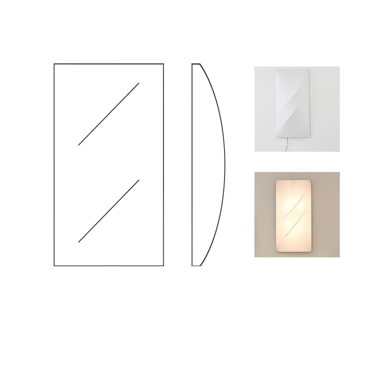 Linivelia Minimalistische wandlamp van textiel