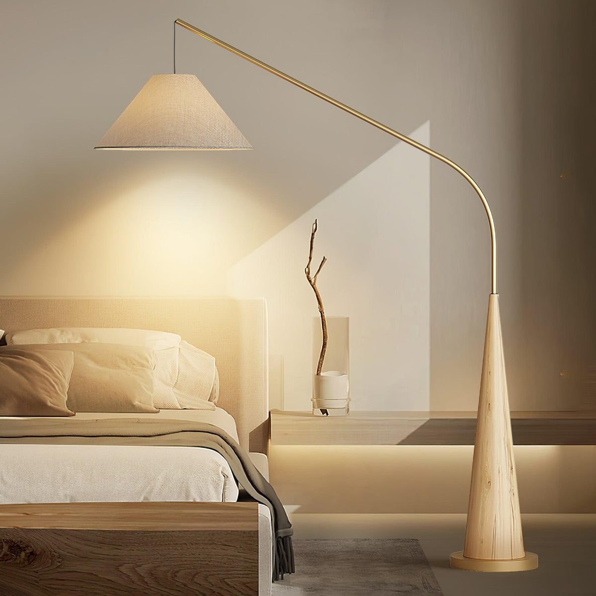 Solense vloerlamp van textiel